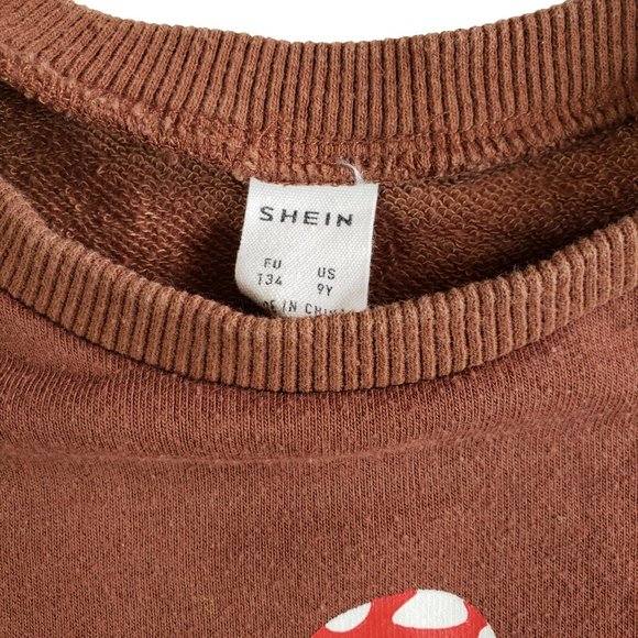 Girls Shein Mushroom Sweatshirt - Picture 3 of 4